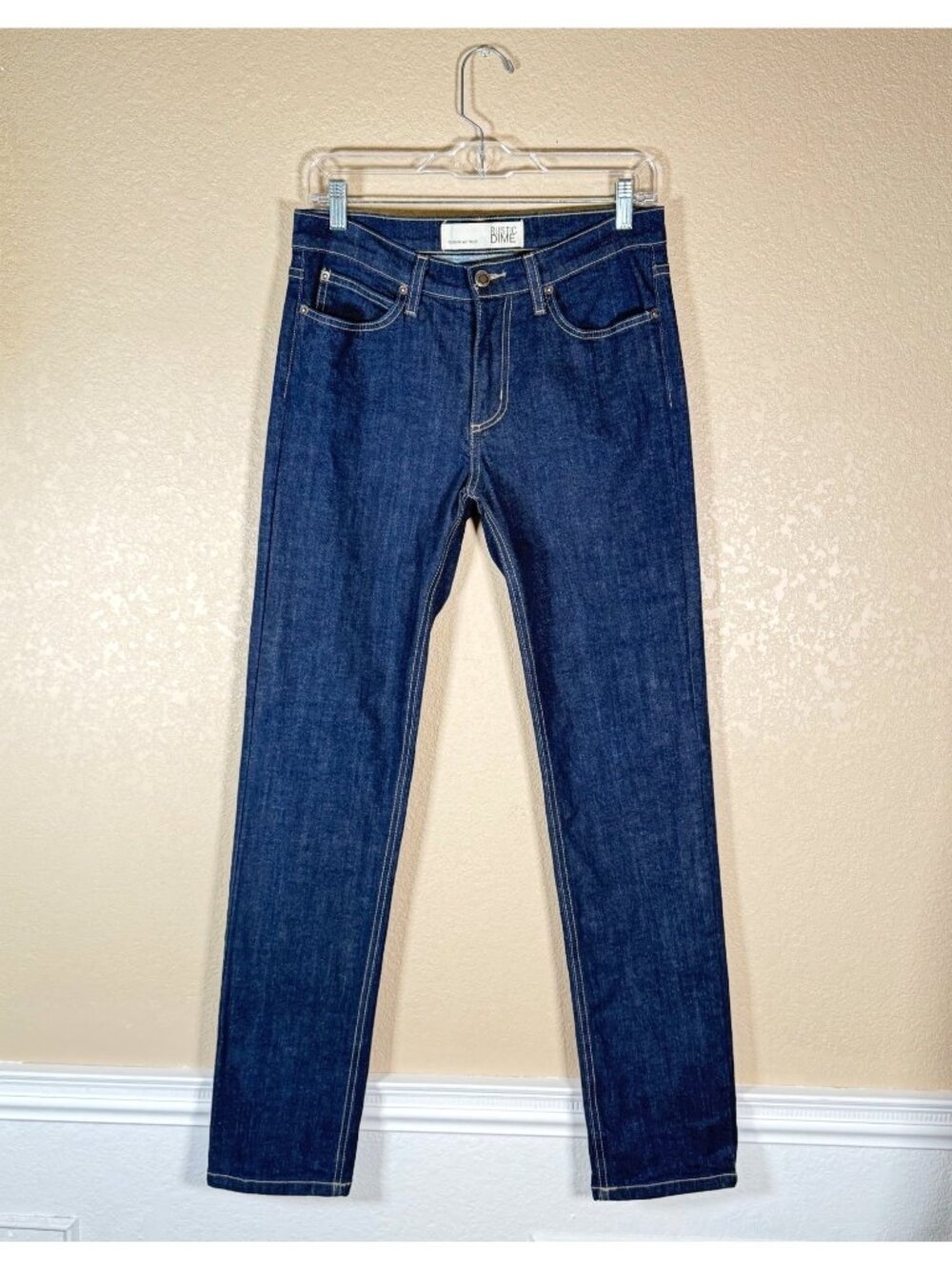 Rustic Dime Men's Jeans Slim Fit Straight Leg Blue Indigo / Dark Wash